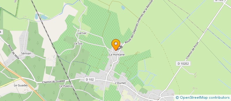 localisation de l'entreprise SCI GARRON  QUEYRAC