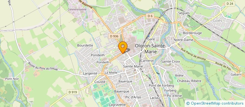 localisation de l'entreprise SCI GARROTE  OLORON-SAINTE-MARIE