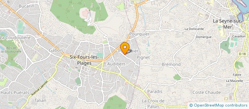 localisation de l'entreprise SCI GARRUCHA à SIX-FOURS-LES-PLAGES