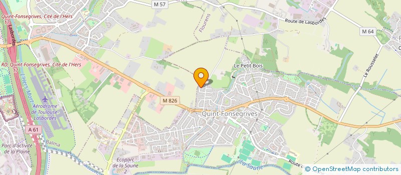 localisation de l'entreprise SCI GARVAL  QUINT-FONSEGRIVES