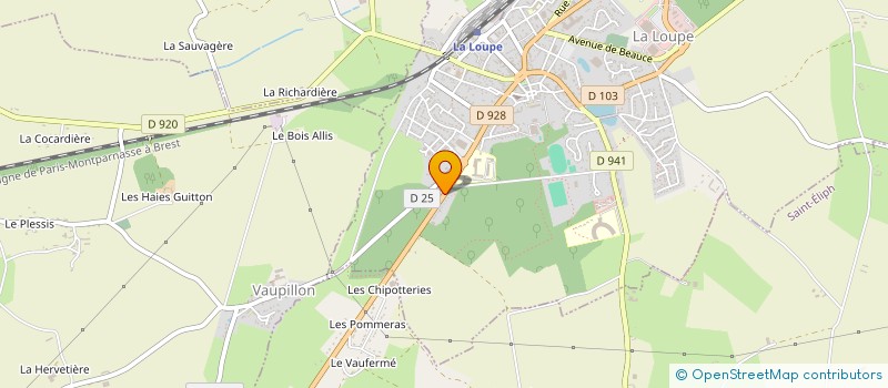 localisation de l'entreprise SCI GARVEN à LA LOUPE