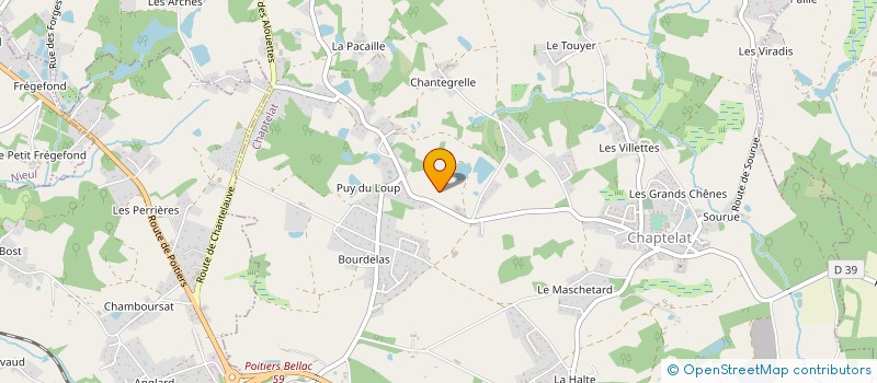 localisation de l'entreprise SCI GARY à CHAPTELAT