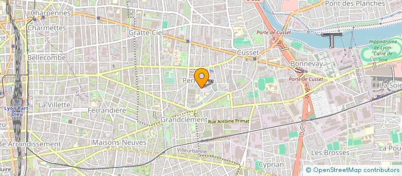 localisation de l'entreprise SCI GARY-GRATALOUP  VILLEURBANNE