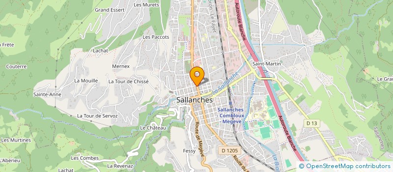 localisation de l'entreprise SCI GAS INVEST à SALLANCHES