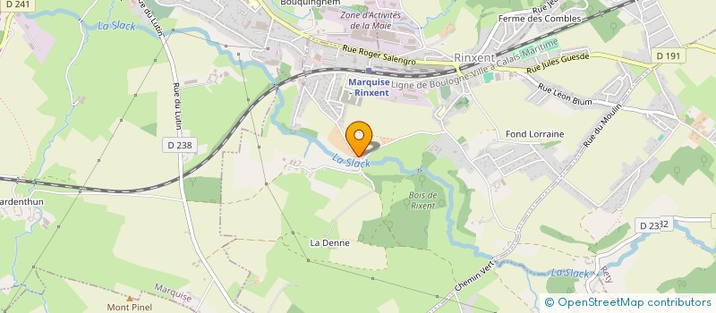 localisation de l'entreprise SCI GASCE  RINXENT