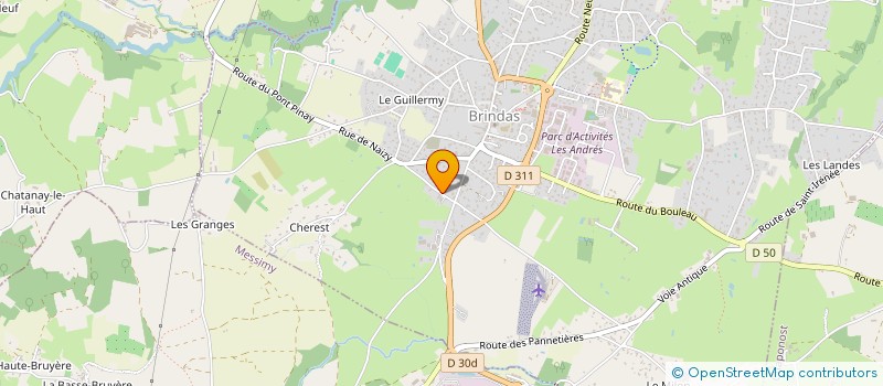 localisation de l'entreprise SCI GASCHET  BRINDAS