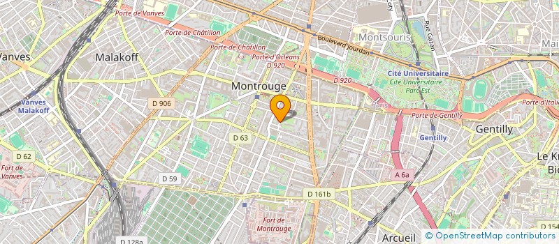 localisation de l'entreprise SCI GASCOGNE  MONTROUGE