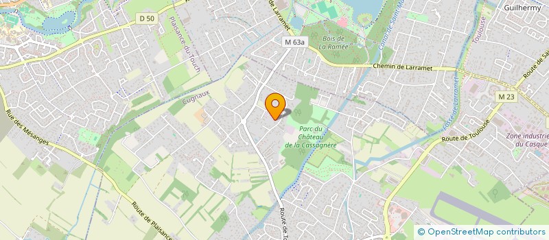 localisation de l'entreprise SCI GASCOGNE  CUGNAUX