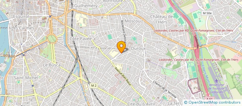 localisation de l'entreprise SCI GASCOGNE LANGUEDOC à TOULOUSE