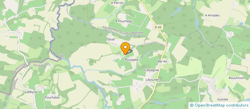 localisation de l'entreprise SCI GASCOLAND  EAUZE