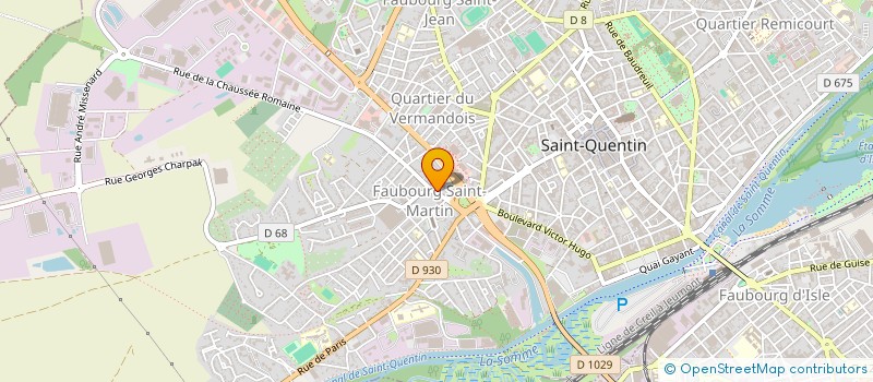 localisation de l'entreprise SCI GASIAQUOISE à SAINT-QUENTIN