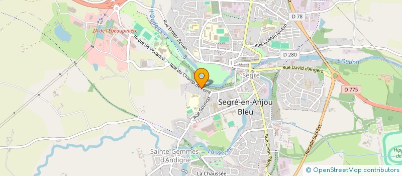 localisation de l'entreprise SCI GASILE à SEGRE-EN-ANJOU BLEU