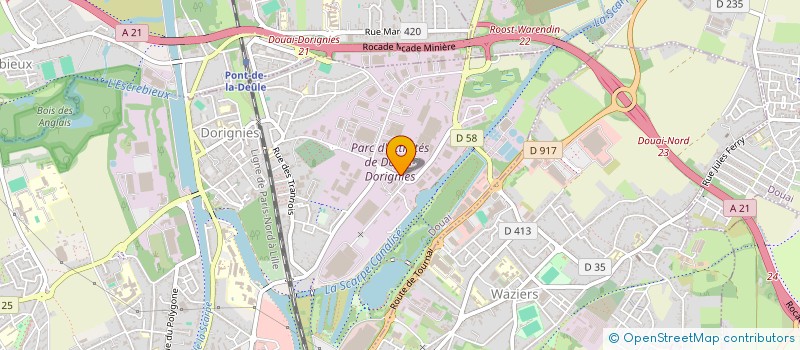 localisation de l'entreprise SCI GASLIFT à DOUAI