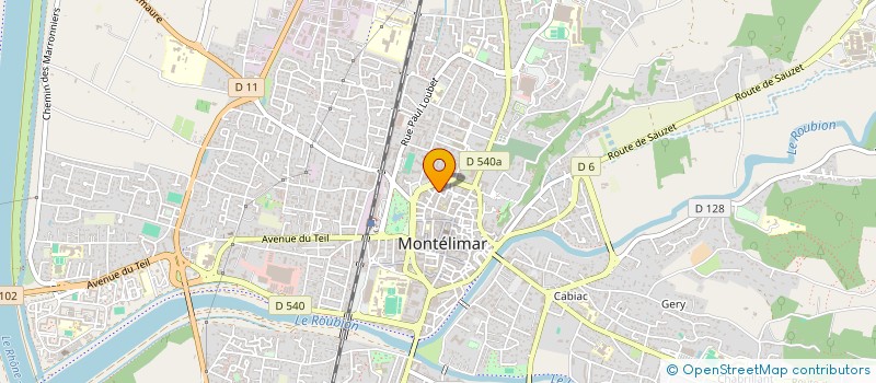 localisation de l'entreprise SCI GASNAULT à MONTELIMAR