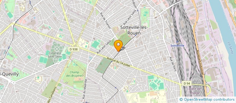 localisation de l'entreprise SCI GASOIL  SOTTEVILLE-LES-ROUEN