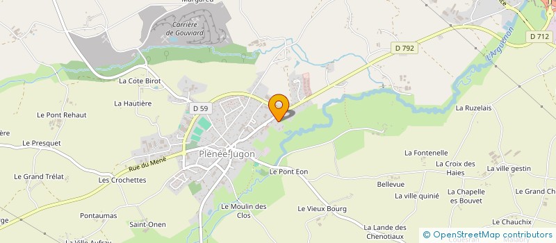 localisation de l'entreprise SCI GASPAILLARD  PLENEE-JUGON