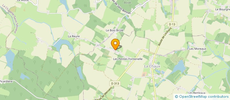 localisation de l'entreprise SCI GASPARD à LA CHAUX