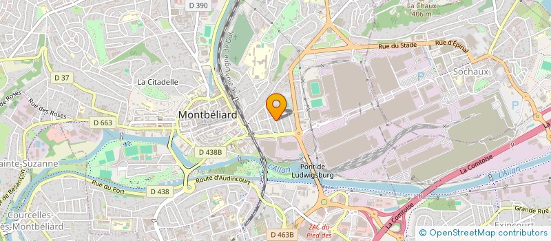 localisation de l'entreprise SCI GASPARD  MONTBELIARD