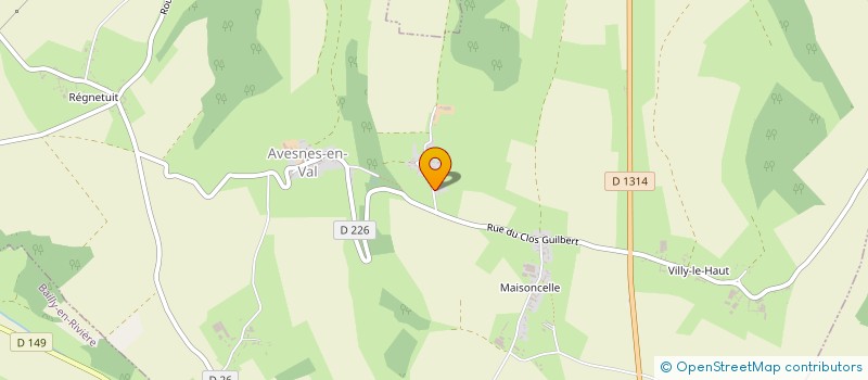 localisation de l'entreprise SCI GASPARD DU VAL FLEURI  AVESNES-EN-VAL