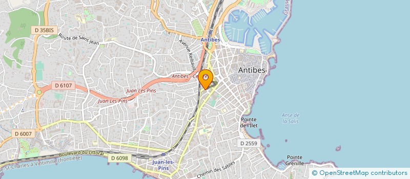 localisation de l'entreprise SCI GASPARETTI ALBERT à ANTIBES