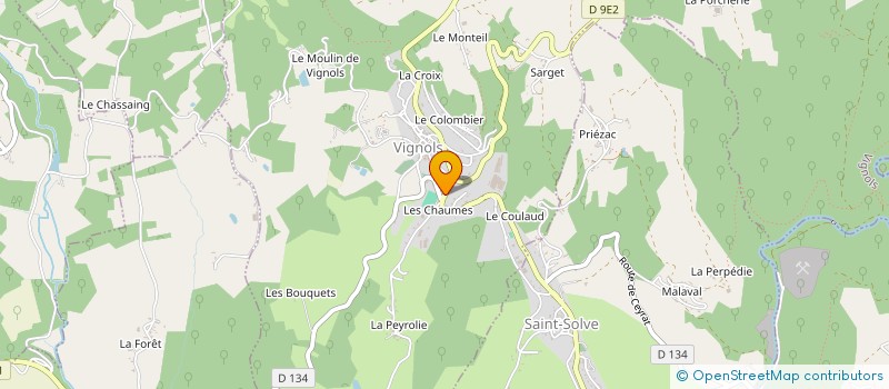 localisation de l'entreprise SCI GASPAROUX  VIGNOLS