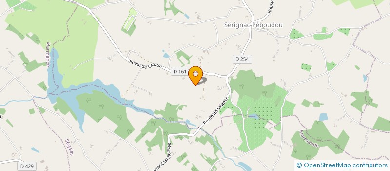 localisation de l'entreprise SCI GASQUE  SERIGNAC-PEBOUDOU