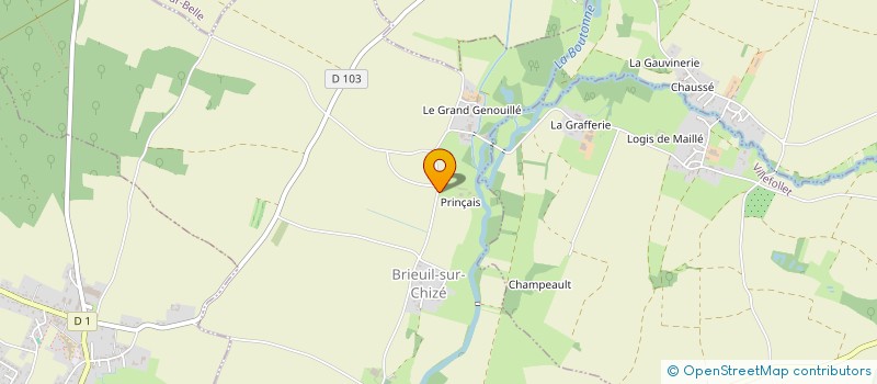 localisation de l'entreprise SCI GASSNER  BRIEUIL-SUR-CHIZE