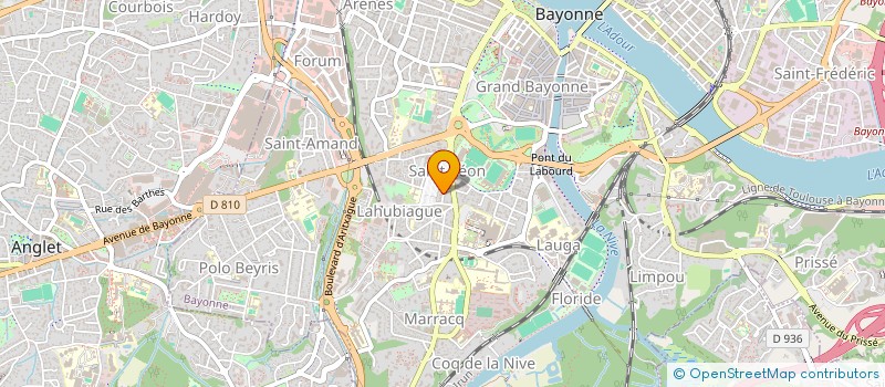 localisation de l'entreprise SCI GASSUAN - VINCENT à BAYONNE