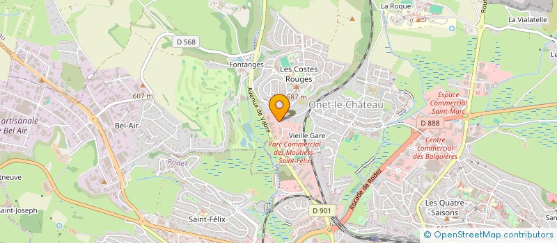 localisation de l'entreprise SCI GASTAL IMMO  ONET-LE-CHATEAU