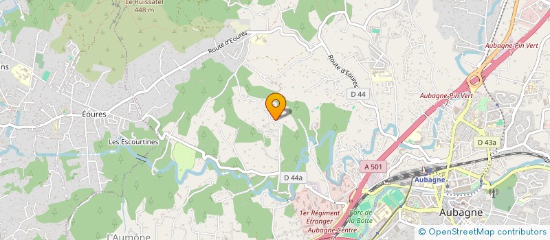 localisation de l'entreprise SCI GASTALDI à AUBAGNE