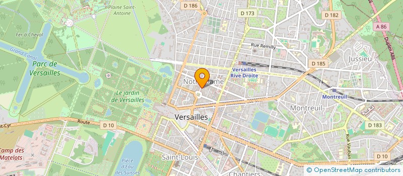 localisation de l'entreprise SCI GASTANI à VERSAILLES