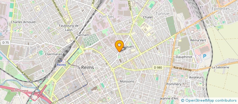 localisation de l'entreprise SCI GASTON  REIMS