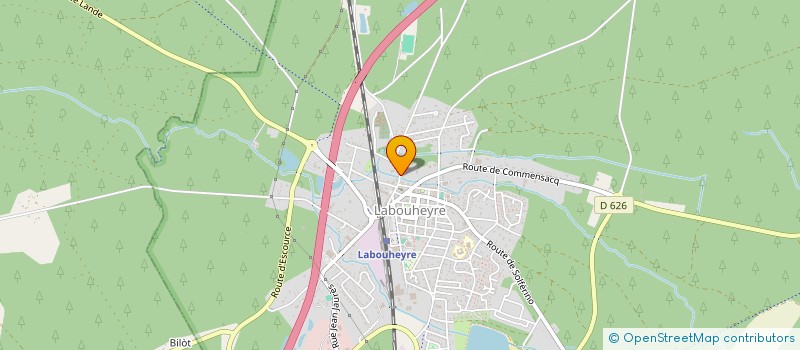 localisation de l'entreprise SCI GASTON ARTEVEZE  LABOUHEYRE