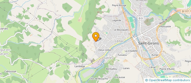 localisation de l'entreprise SCI GASTON BARBOT à SAINT-GIRONS