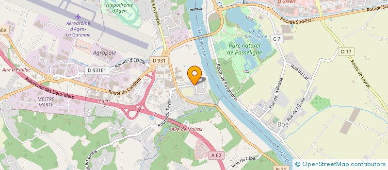 localisation de l'entreprise SCI GASTON CANIE  LE PASSAGE