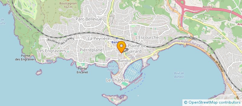 localisation de l'entreprise SCI GASTON DESCHIRON JEAN BERONIE ET CIE à BANDOL