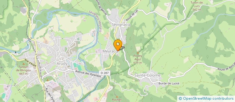 localisation de l'entreprise SCI GASTON PHEBUS  SEVIGNACQ-MEYRACQ