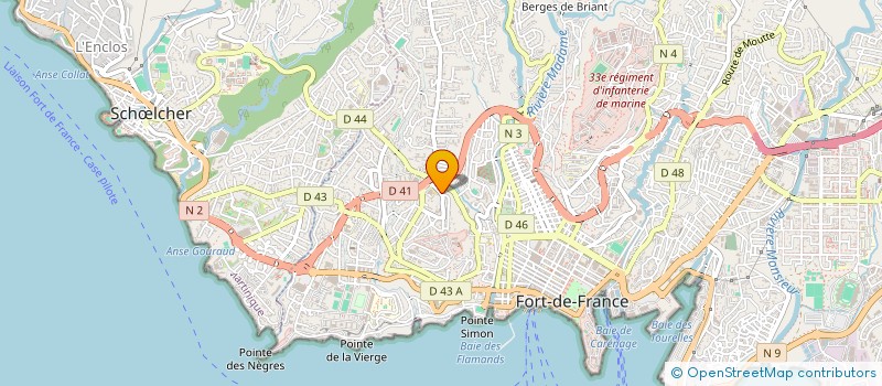 localisation de l'entreprise SCI GASTROCLAIR  FORT-DE-FRANCE