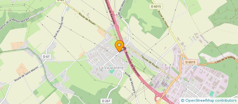 localisation de l'entreprise SCI GATE  LA VAUPALIERE