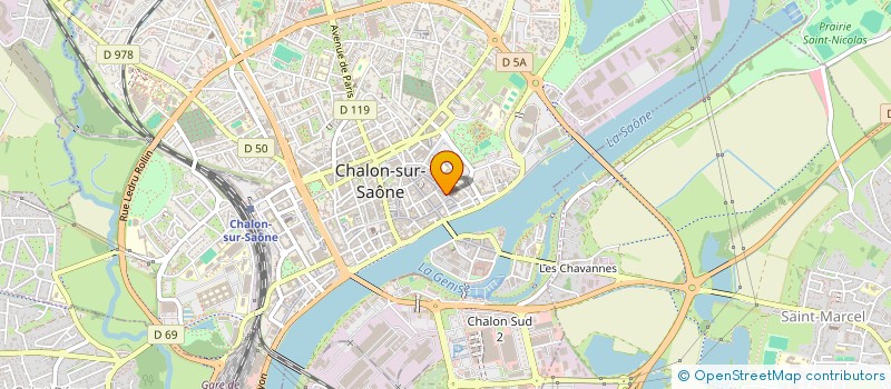 localisation de l'entreprise SCI GATEAU GOUX à CHALON-SUR-SAONE
