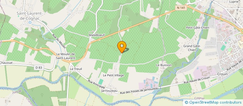 localisation de l'entreprise SCI GATECHIEN à SAINT-LAURENT-DE-COGNAC