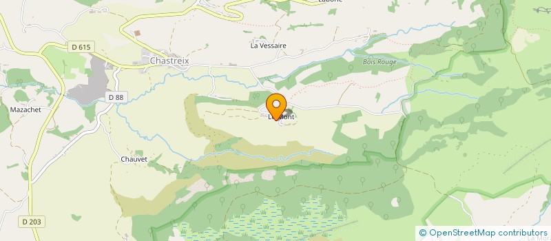 localisation de l'entreprise SCI GATIGNOL-VERGNOL  CHASTREIX