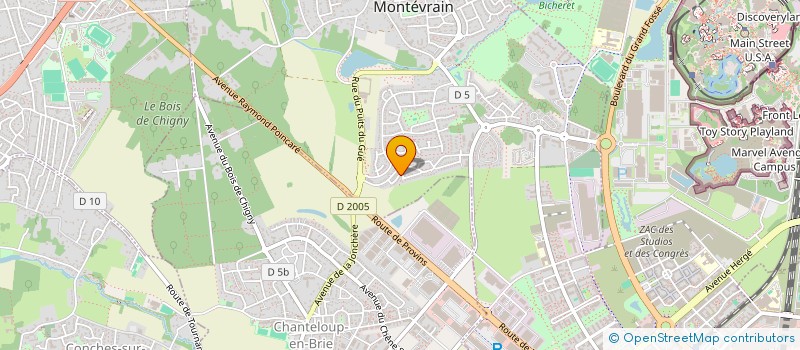 localisation de l'entreprise SCI GATINAIS  MONTEVRAIN