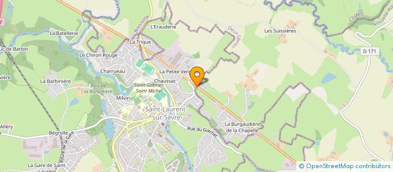 localisation de l'entreprise SCI GATONO  SAINT-LAURENT-SUR-SEVRE