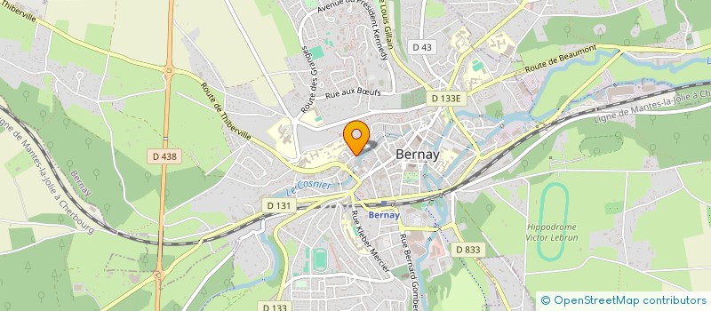 localisation de l'entreprise SCI GATSAN  BERNAY