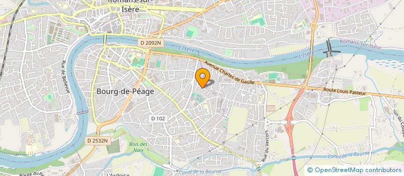 localisation de l'entreprise SCI GAUBAR  BOURG-DE-PEAGE