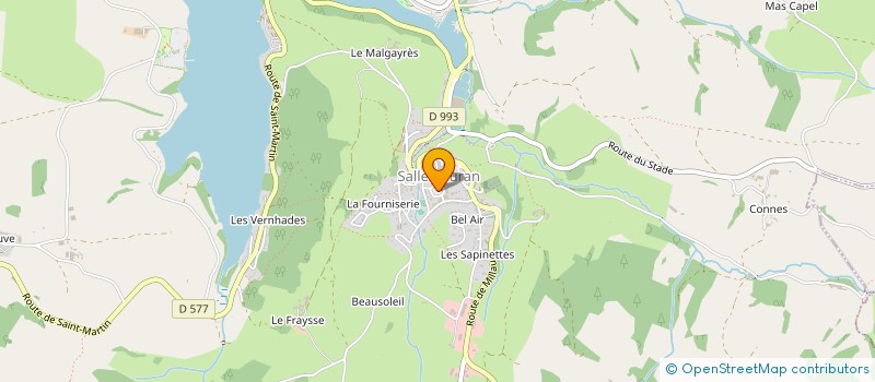 localisation de l'entreprise SCI GAUBERT  SALLES-CURAN