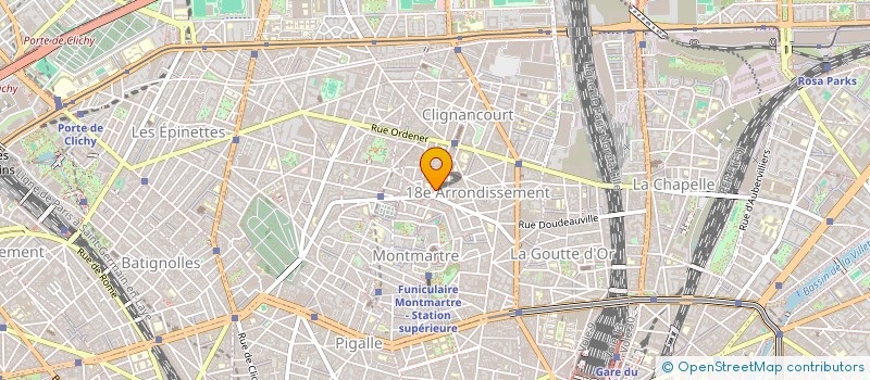 localisation de l'entreprise SCI GAUDET  PARIS