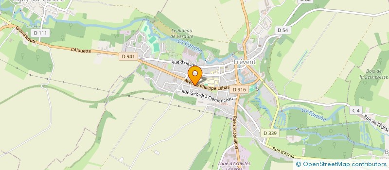 localisation de l'entreprise SCI GAUDET FRERES  FREVENT