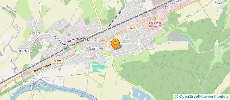 localisation de l'entreprise SCI GAUDET-QUENOT  SAINT-VIT